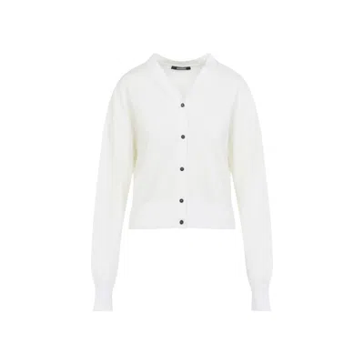 JACQUEMUS MERINO WOOL BLEND CARDIGAN WITH V-NECK