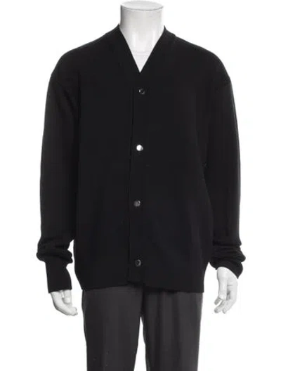 Pre-owned Jacquemus Merino Wool Bomber Jacket In Black