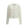 Jacquemus Women Merino Wool Cardigan In White