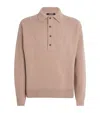 Jacquemus Buttoned Polo-neck Sweater In Brown