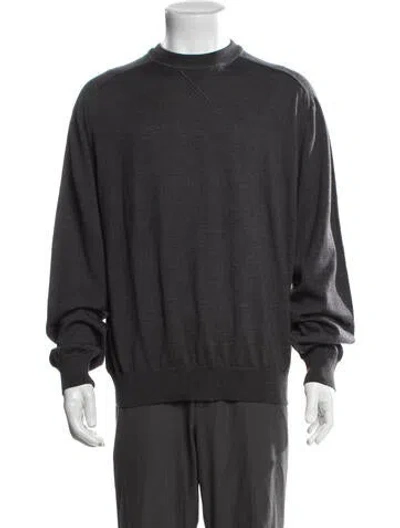 Pre-owned Jacquemus Merino Wool Crew Neck Pullover In Grey