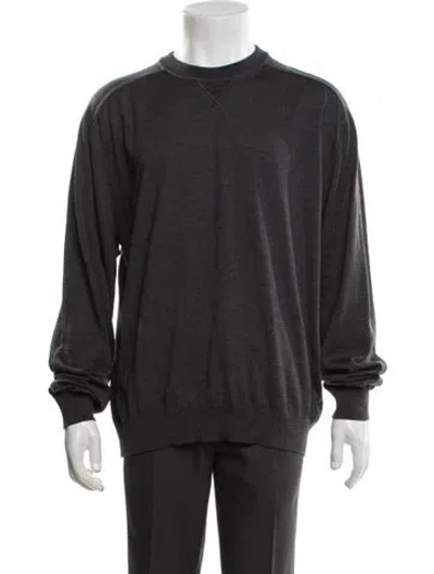 Pre-owned Jacquemus Merino Wool Crew Neck Pullover W/ Tags In Grey