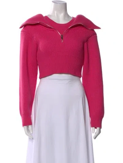Pre-owned Jacquemus Merino Wool Crew Neck Sweater In Pink