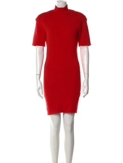 Pre-owned Jacquemus Merino Wool Knee-length Dress W/ Tags In Red