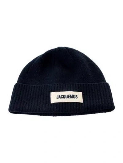 Pre-owned Jacquemus Merino Wool Knit Beanie In Blue