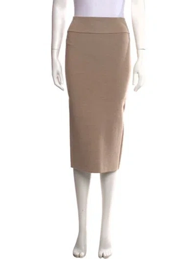 Pre-owned Jacquemus Merino Wool Midi Length Skirt In Neutrals