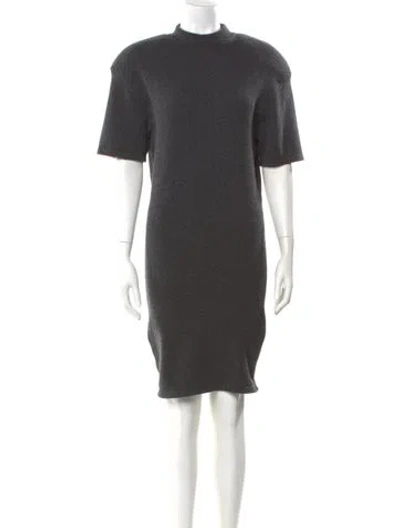 Pre-owned Jacquemus Merino Wool Mini Dress W/ Tags In Grey