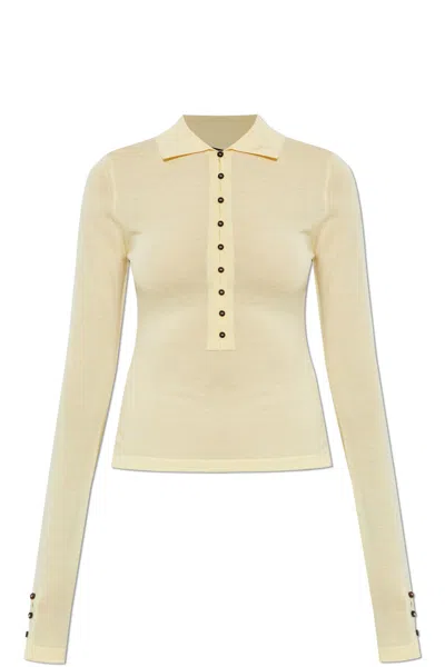 JACQUEMUS JACQUEMUS MERINO WOOL POLO SWEATER MERINO ML