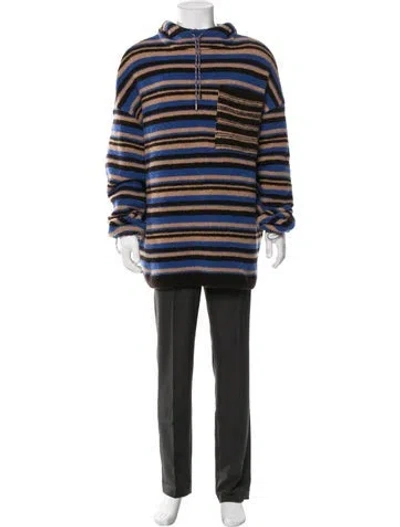 Pre-owned Jacquemus Merino Wool Striped Pullover In Brown