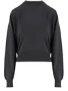 Jacquemus Merino Wool Sweater With Logo Embroidery In Black