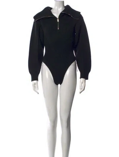 Pre-owned Jacquemus Merino Wool Turtleneck Sweater In Black