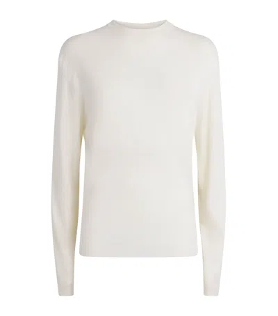 Jacquemus Merino-silk Romarin Sweater In White