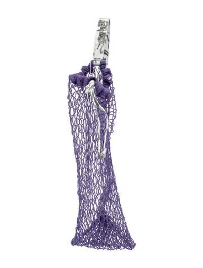 Pre-owned Jacquemus Mesh Bucket Bag In Purple