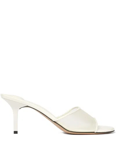 Jacquemus Mesh-panel Stiletto-heel Mules In White