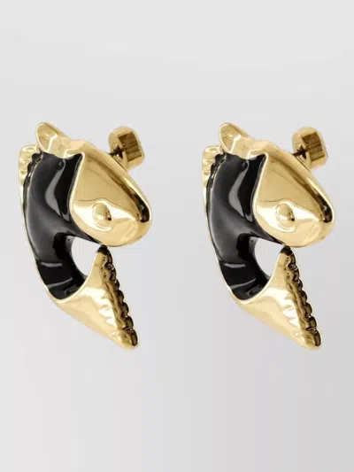 Jacquemus Fish-shaped Earrings In Gold