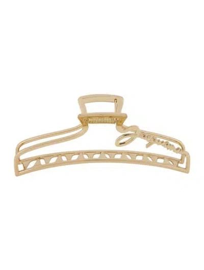Pre-owned Jacquemus Metal Claw Clip In Gold