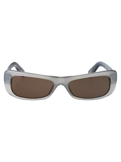 Jacquemus Metallic Grey/ Matt Black/ Grey Acetate Sunglasses