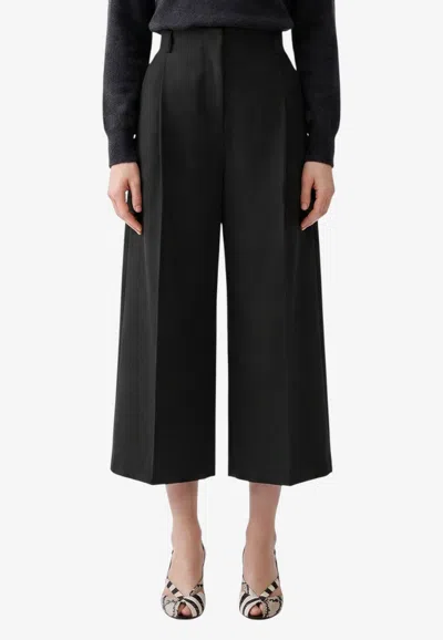Jacquemus Miami Wool Culotte Pants In Animal Print