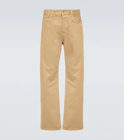 Jacquemus Mid-rise Straight Jeans In Beige