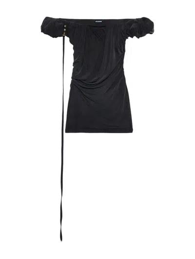 Jacquemus Midi Dresses In Black