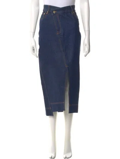 Pre-owned Jacquemus Midi Length Skirt In Blue