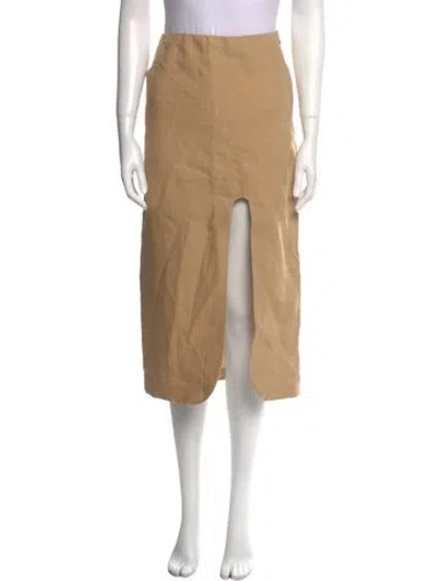 Pre-owned Jacquemus Midi Length Skirt In Brown