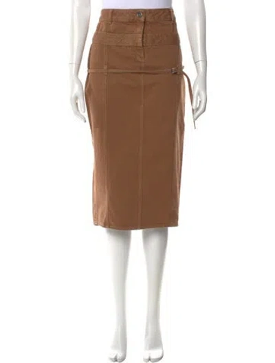 Pre-owned Jacquemus Midi Length Skirt In Brown