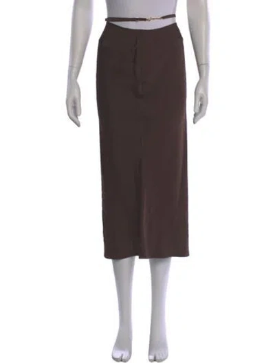 Pre-owned Jacquemus Midi Length Skirt In Brown