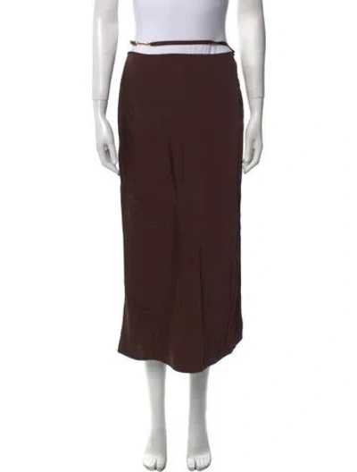 Pre-owned Jacquemus Midi Length Skirt W/ Tags In Brown