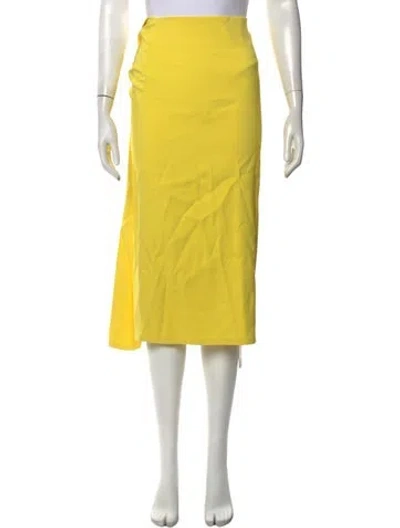 Pre-owned Jacquemus Midi Length Skirt In Yellow