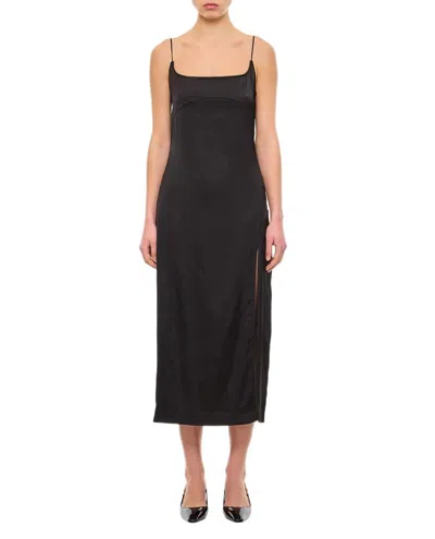 Jacquemus Midi Slip Dress W/ Side Slit