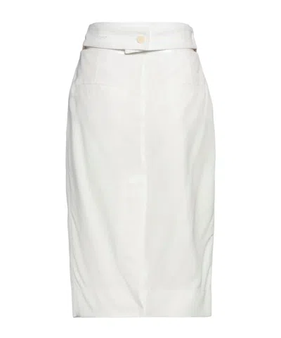 Jacquemus Midi-length Pencil Skirt In White