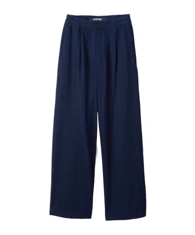 Jacquemus Mid-rise Jeans In Blue