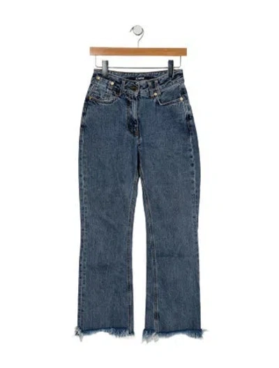 Pre-owned Jacquemus Mid-rise Straight Leg Jeans In Blue