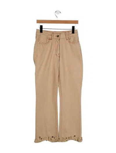 Pre-owned Jacquemus Mid-rise Straight Leg Jeans In Neutral
