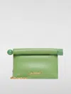 Jacquemus Womens Green La Petite Pochette Rond Leather Clutch Bag In 绿色