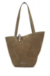 Jacquemus Mini Bamboo Handle Handbag In Brown