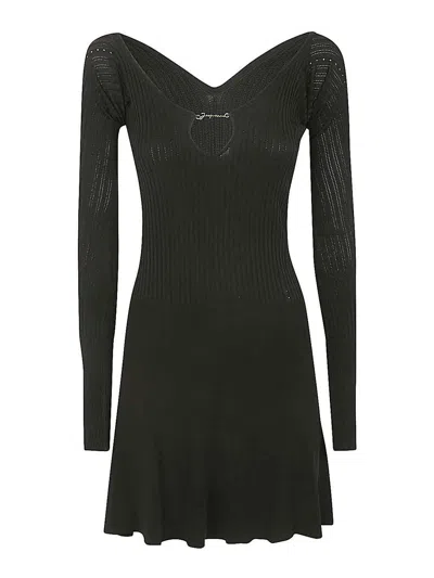 Jacquemus Vestido Corto - Negro In Black