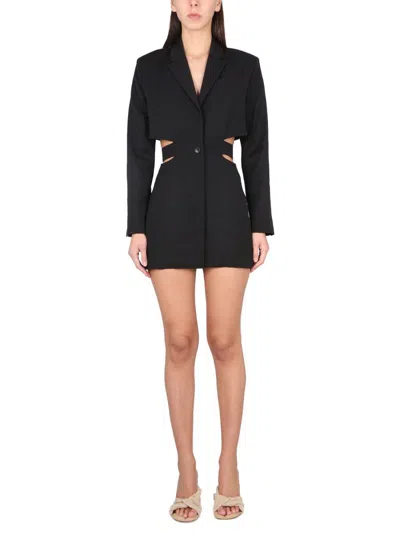 Jacquemus Mini Blazer Dress "bari" In Black