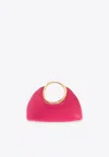 Jacquemus Le Porte Calino Leather Top Handle Bag In Pink