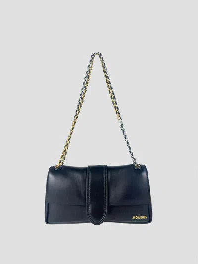 Jacquemus Mini Chain Bag In Black