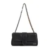 Jacquemus Le Bambino Chaine Nappa Leather Shoulder Bag In Black