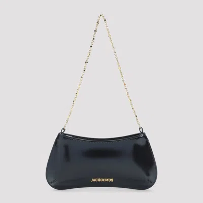 Jacquemus Mini Chaine Handbag - W:24cm H:10cm D:3cm In Black