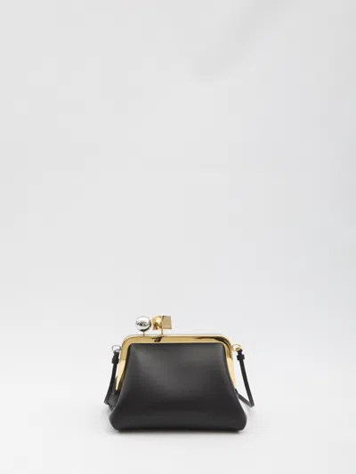 Jacquemus Le Berlingot Black Crossbody Bag With Removable Strap In Leather For Women