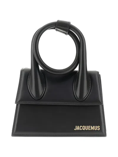 Jacquemus Mini Chiquito Knot-handle Tote Bag In Black