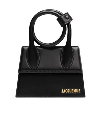 Jacquemus Mini Chiquito Knot-handle Tote Bag In Black