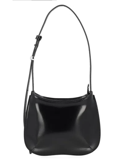 Jacquemus Mini Cotton Shoulder Bag In Black