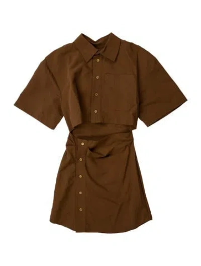 Pre-owned Jacquemus Mini Dress In Brown