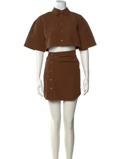 Pre-owned Jacquemus Mini Dress In Brown