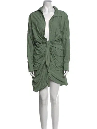 Pre-owned Jacquemus Mini Dress In Green